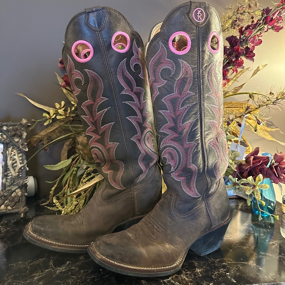 Tomy Lama Tall Cowgirl Boots 7.5B